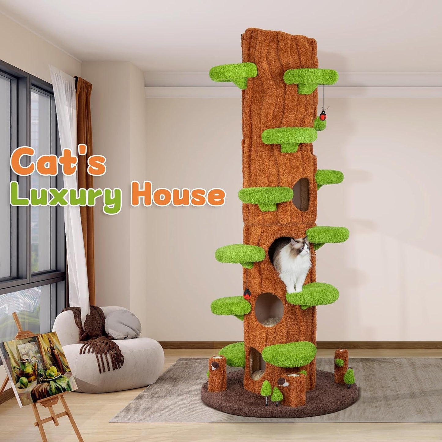 ZAREVO Cat Play Tower